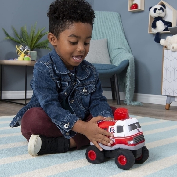 PLUSH Power RC, Remote Control Fire Truck with Soft Body and 2-Way Steering - Picture 12 of 12